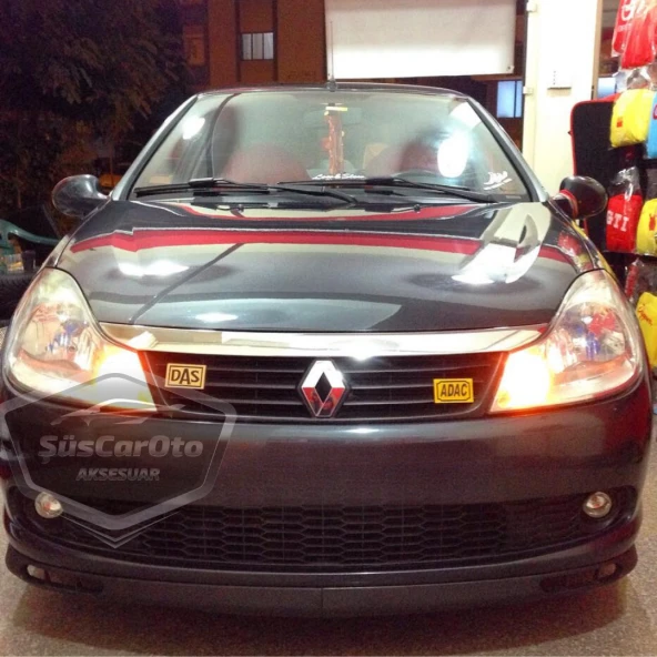 Renault Symbol 2008-2012 Thalia Uyumlu Üniversal Laguna Lip Esnek Ön Lip 2 Parça Tampon Altı Dil Karlık Ön Ek - 7