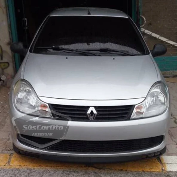 Renault Symbol 2008-2012 Thalia Uyumlu Üniversal Laguna Lip Esnek Ön Lip 2 Parça Tampon Altı Dil Karlık Ön Ek - 9
