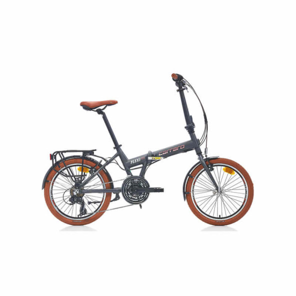 Carraro Flexi 121 20 jant Katlanabilir Bisiklet (Mat Antrasit Gri Bakır)