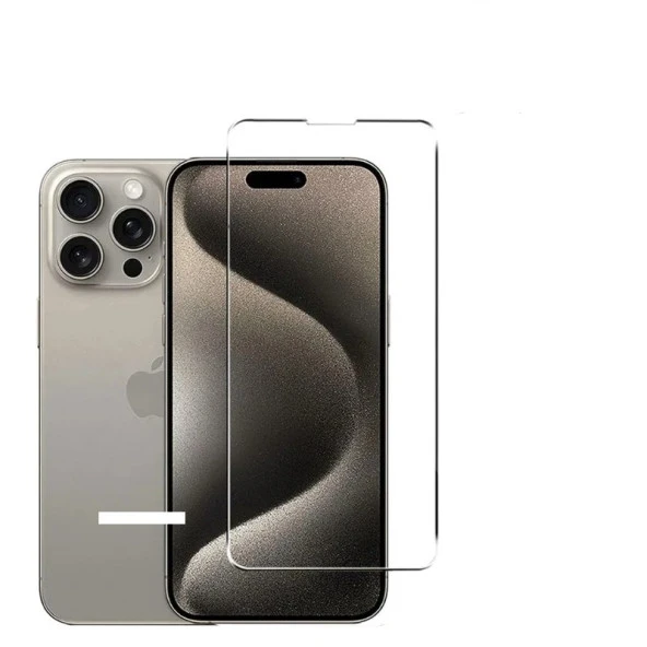 Tonex İphone 15 Pro Uyumlu 2 Adet Temperli cam 9H sertlik 2.5D Ekran koruyucu - 2