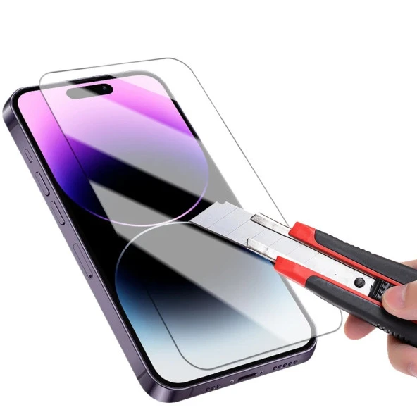 Tonex İphone 15 Pro Uyumlu 2 Adet Temperli cam 9H sertlik 2.5D Ekran koruyucu - 4