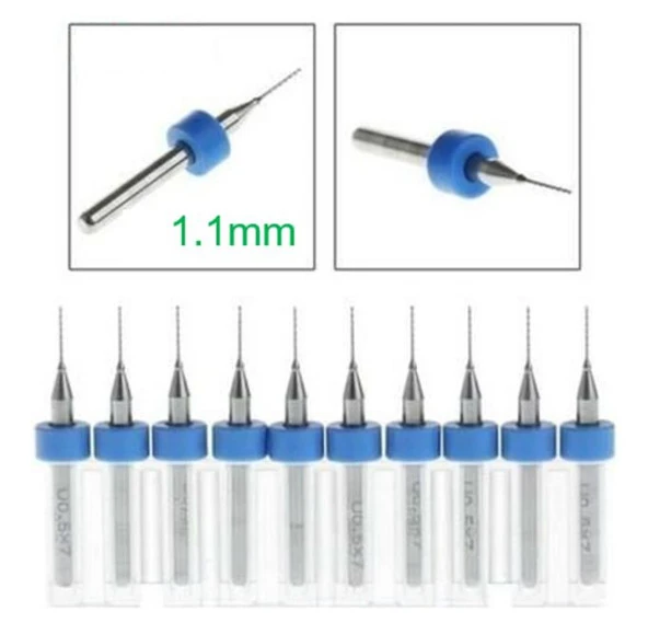 Pcb Mikro Mini Karbür Matkap Ucu 1,1Mm 10 Adet ürün görseli