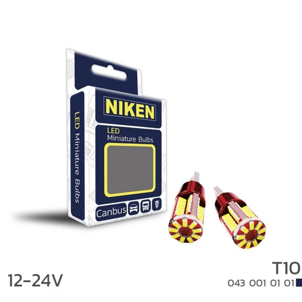 Niken Led Ampul T10 Canbus Park Ledi 56 Ledli 12-24V