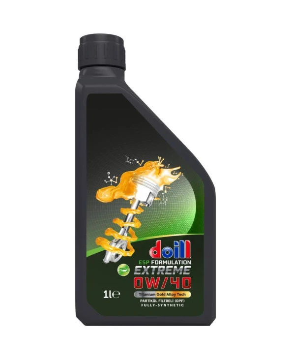 Doill EXTREME 0W-40 API SN/CF ACEA C3 1 Litre Tam Sentetik Partiküllü Motor Yağı (Üretim Yılı: 2025)