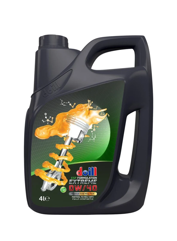 Doill EXTREME 0W-40 API SN/CF ACEA C3 4 Litre Tam Sentetik Partiküllü Motor Yağı (Üretim Yılı: 2024)