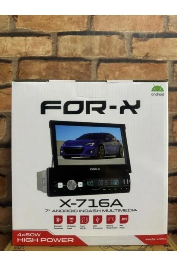 FOR-X X-716A ANDROİD INDASH OTO TEYP 2024 YENİ ÜRÜN - 2