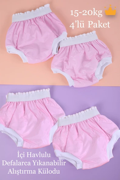 Babyhola 15-20kg 4'lü Defalarca Yıkanabilir Yüksek Emici Alıştırma Külodu 1400 - 7