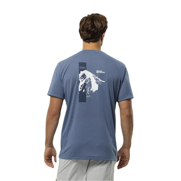Jack Wolfskin 1809941 Vonnan S/S Graphic T M Erkek Tişört - 4