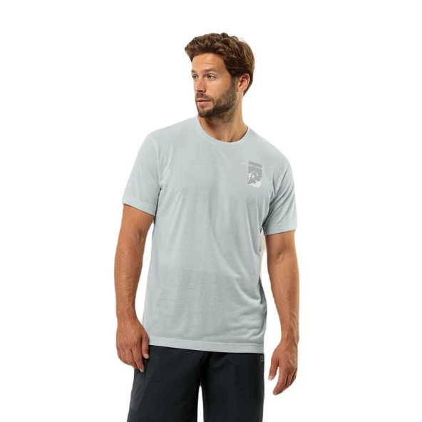 Jack Wolfskin 1809941 Vonnan S/S Graphic T M Erkek Tişört - 3