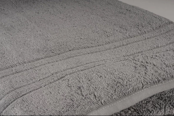Soft Banyo Havlusu Gri 100x180 Cm - 2