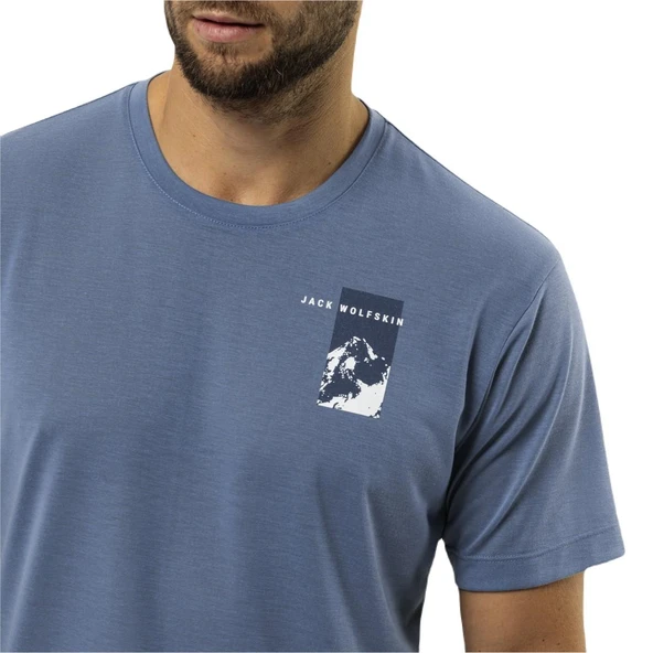 Jack Wolfskin 1809941 Vonnan S/S Graphic T M Erkek Tişört - 5