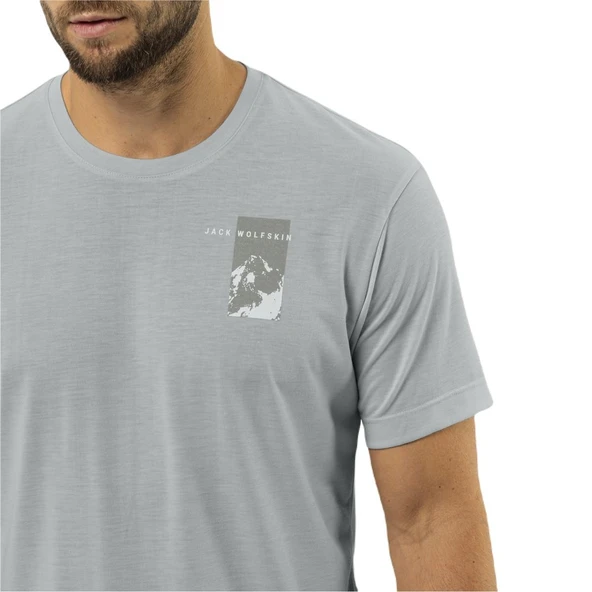 Jack Wolfskin 1809941 Vonnan S/S Graphic T M Erkek Tişört - 5