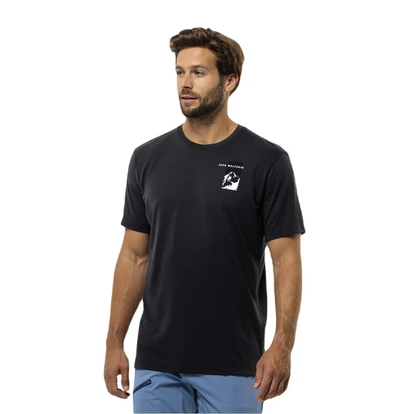 Jack Wolfskin 1809941 Vonnan S/S Graphic T M Erkek Tişört - 3