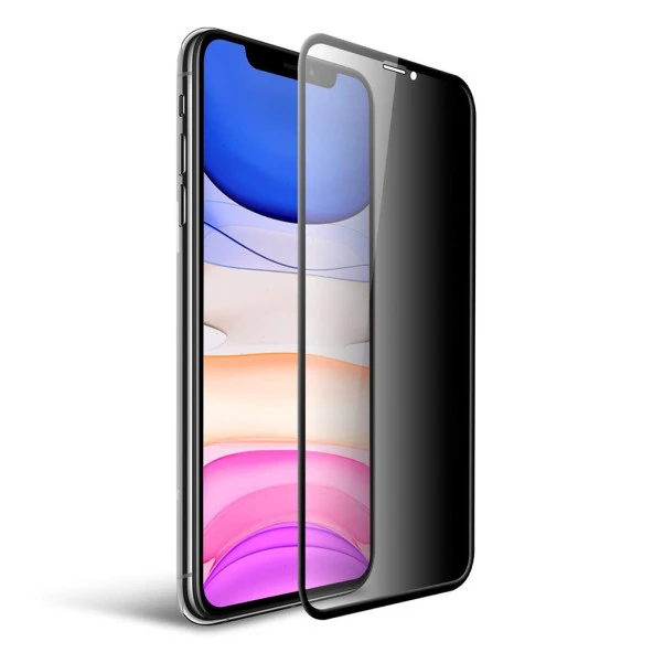 Sunix Iphone 7 ile Uyumlu 6D Hayalet Temperli Ekran Koruyucu Cam Siyah 2 ADET