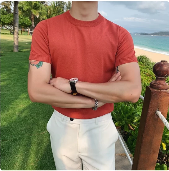 Bisiklet Yaka Triko T-Shirt - 2