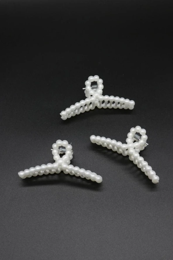 Incili Toka Büyük Boy Mandal Toka 3 Adet - 5