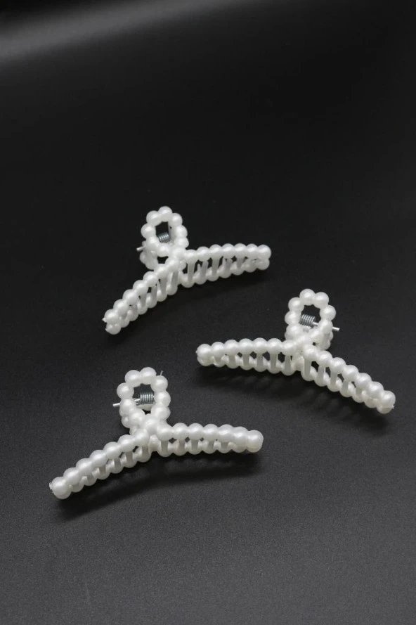 Incili Toka Büyük Boy Mandal Toka 3 Adet - 6