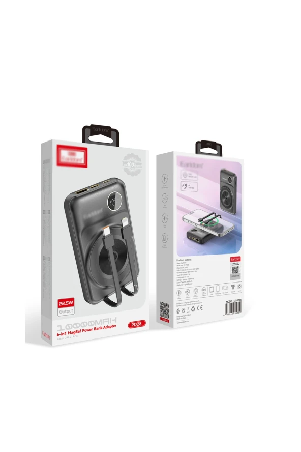 Qpen PD28 10.000 mAh 22.5W Kablosuz PD Hızlı Şarj Powerbank - Resim 11