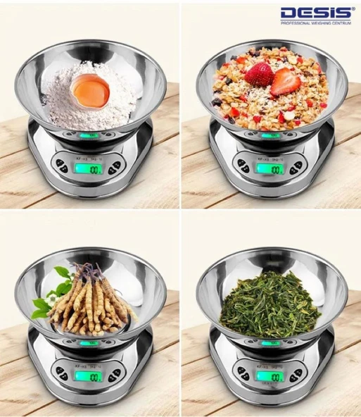 Desis KFS-S3 Paslanmaz Mutfak Terazisi - Resim 4