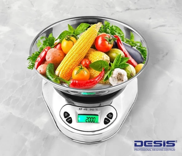 Desis KFS-S3 Paslanmaz Mutfak Terazisi - Resim 3