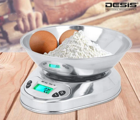 Desis KFS-S3 Paslanmaz Mutfak Terazisi - Resim 6