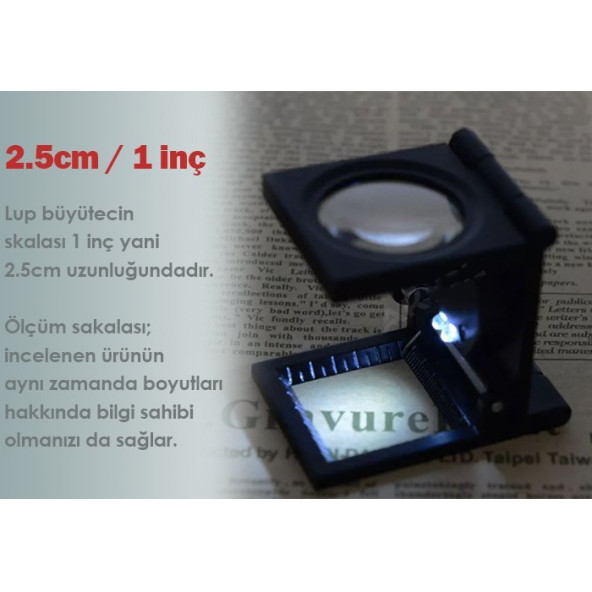Loyka 9005A Mini Metal Büyüteç - Resim 4