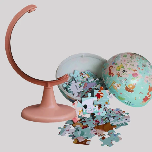 Gürbüz MErmaid Journey Globe 15 Cm Küre+ Puzzle 54 Parça 48156 - 2