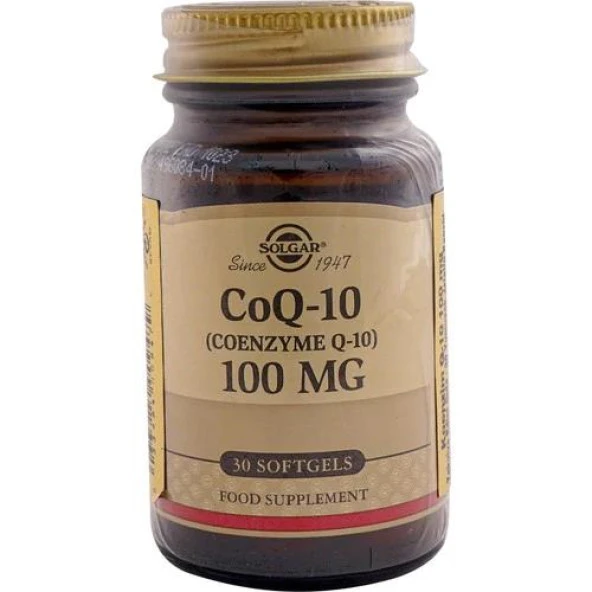 Solgar Coenzyme Q-10 100mg 30 Kapsül