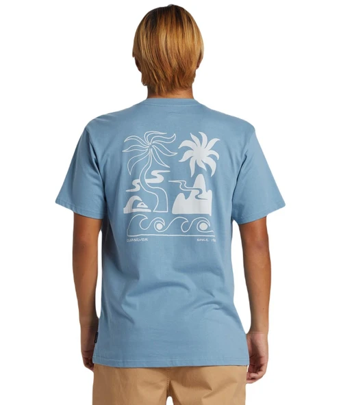 Quiksilver AQYZT09562 Tropical Breeze Mor Erkek Tişört - 3