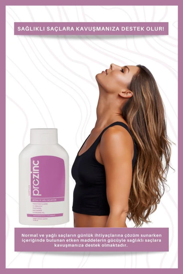 Prozinc Normal Ve Yağlı Saçlar 300 Ml 3 Al 2 Öde Şampuan Mor - 3