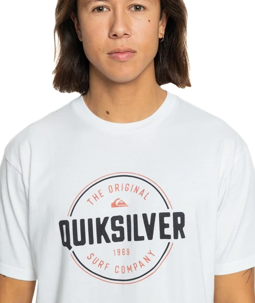 Quiksilver EQYZT07680 Circle Up Ss Erkek Tişört - 5