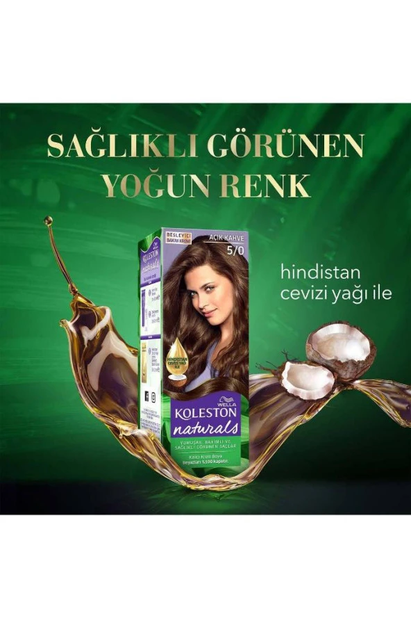 Koleston Naturals Saç Boyası 5/0 Açık Kahve - 3