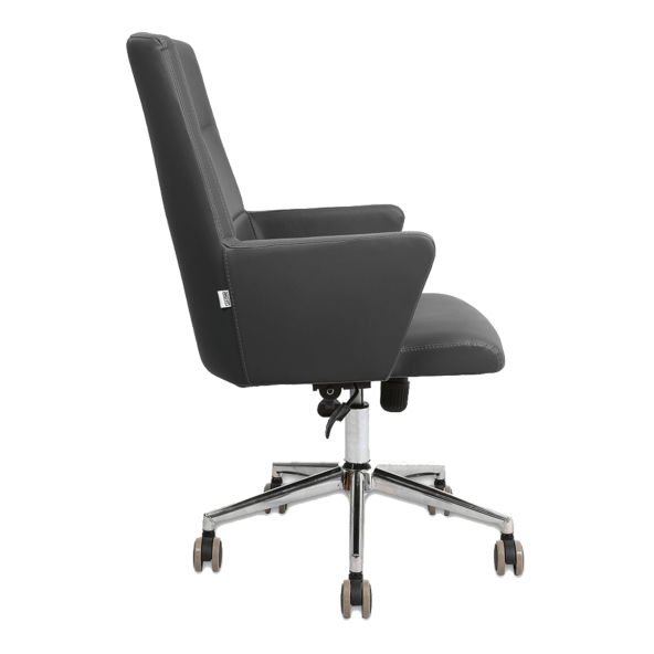 Hunt Mobilya Vaga Siyah Deri Ofis Çalışma Koltuğu - 3