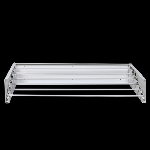 Nebu İç ve Dış Mekan Duvara Monte Dekoratif Çamaşır Askısı - 100 CM - BEYAZ - 3