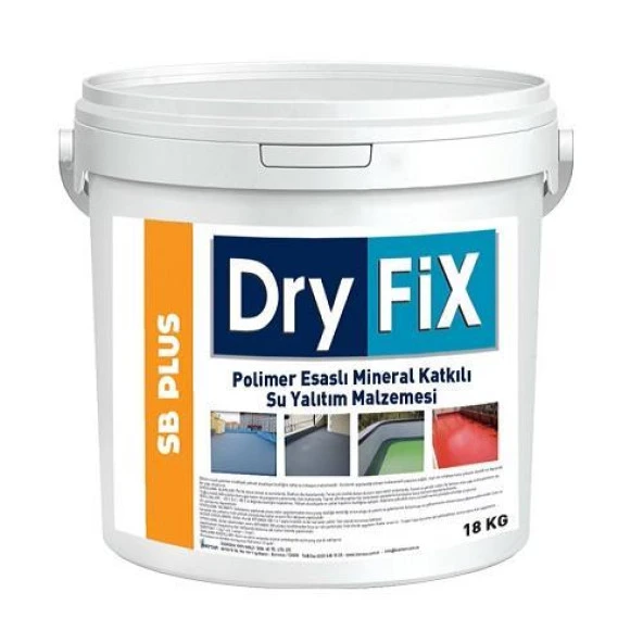 DryFix Sb Plus Polimer Esaslı Su Yalıtım Malzemesi 18 Kg Beyaz