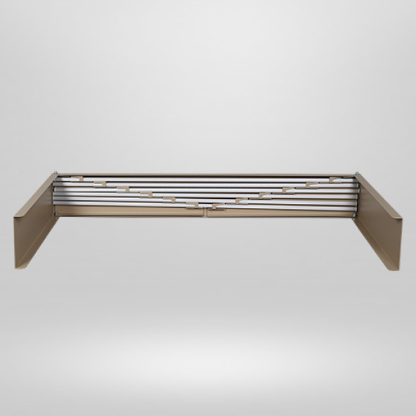 Nebu İç ve Dış Mekan Duvara Monte Dekoratif Çamaşır Askısı - 100 CM - CAPPUCCİNO - 5