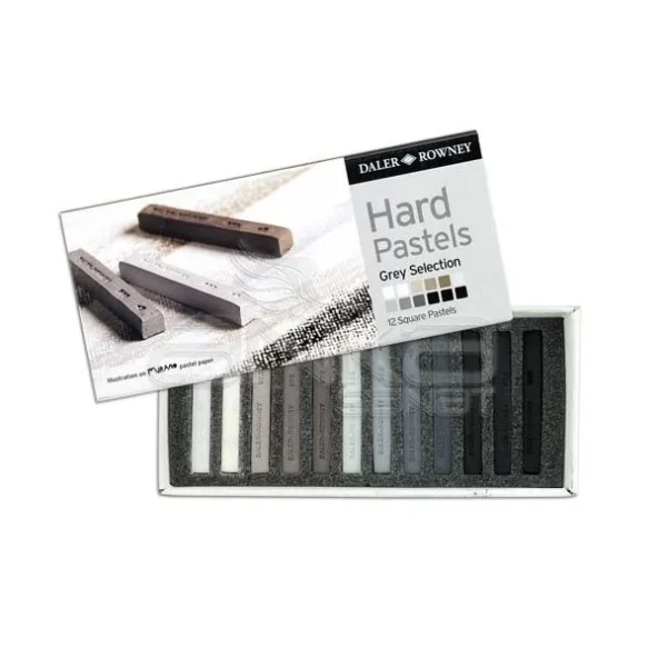 Daler Rowney Artists Hard Pastel 12li Gri Tonlar ürün görseli 1