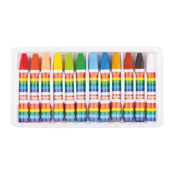 Bigpoint Pastel Boya 12 Renk - Resim 2
