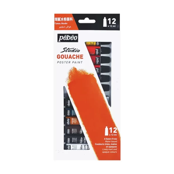 PEBEO GUAJ BOYA 12 RENKx12ml (668300)