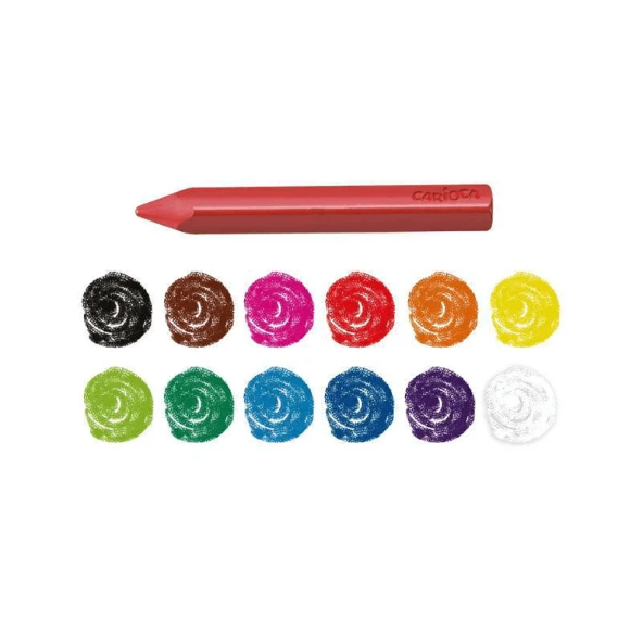 Carioca Plastello Jumbo Yıkanabilir Üçgen Boya 12’li 42671 - 2