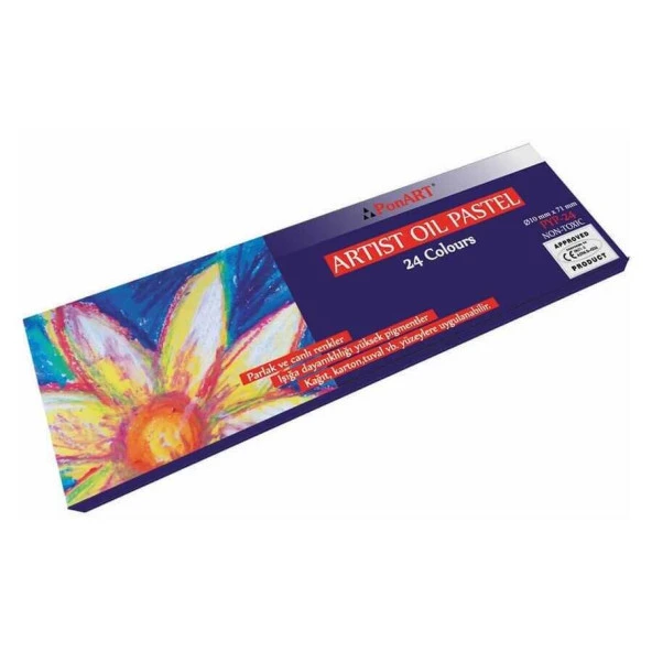 Ponart Artist Yağlı Pastel 24'lü