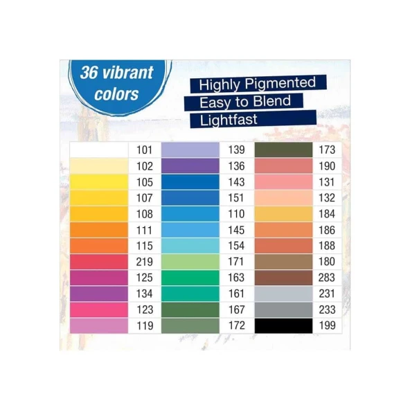 Faber-Castell Pastel Boya Creatıve Studıo Yağlı 36 Renk - 3