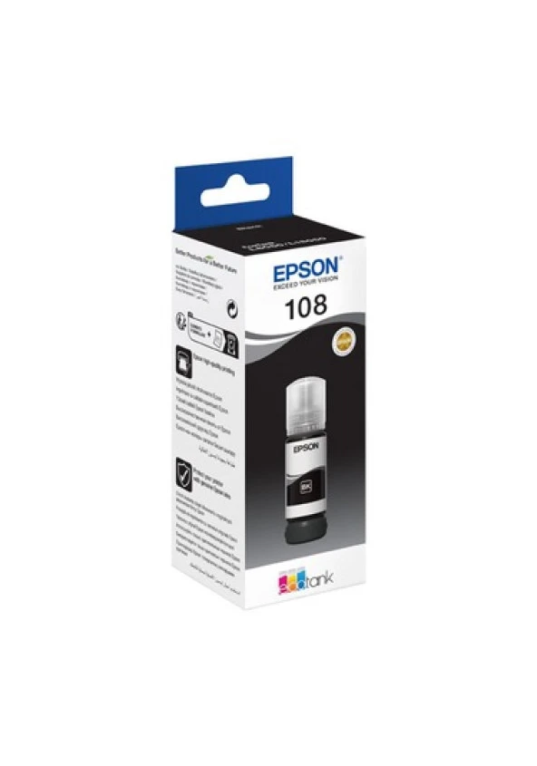 EPSON C13T09C14A 108 SIYAH MÜREKKEP KARTUS 70ML L18050