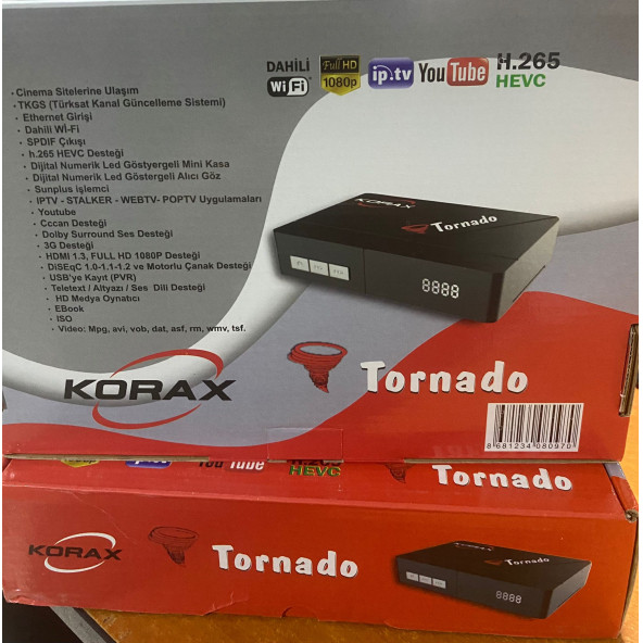 KORAX TORNADO FULL HD UYDU ALICISI TKGS İNTERNET GÜNCELLEME