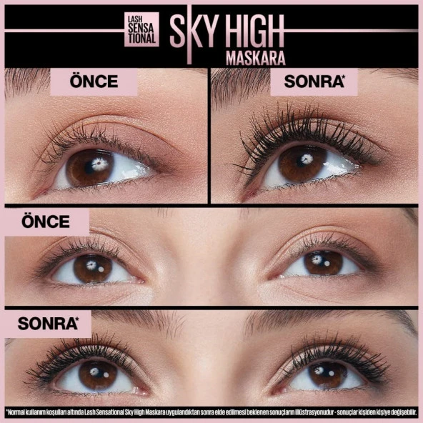 Maybelline New York Lash Sensational Sky High Maskara, 1 Adet (1 x 7.2 ml) - 2