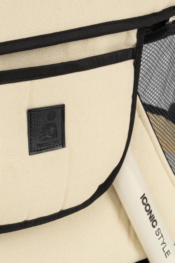 Wellgro İconic Katlanır Anne Yanı Bebek Beşiği, Portatif Beşik Krem - 8