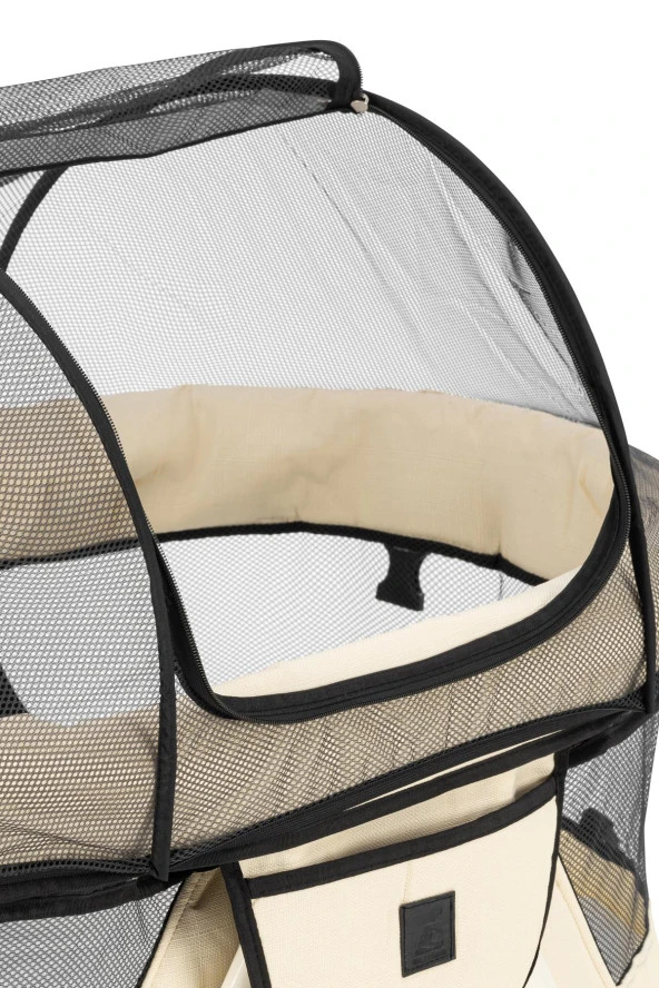 Wellgro İconic Katlanır Anne Yanı Bebek Beşiği, Portatif Beşik Krem - 10