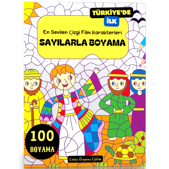 Sayılarla BOYAMA Kitabı (En Sevilen Çizgi Film Karakterleri)