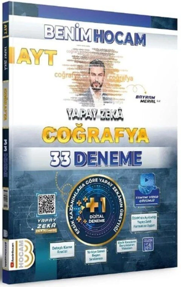 AYT Coğrafya Yapay Zeka 33 Deneme Benim Hocam Yayınları