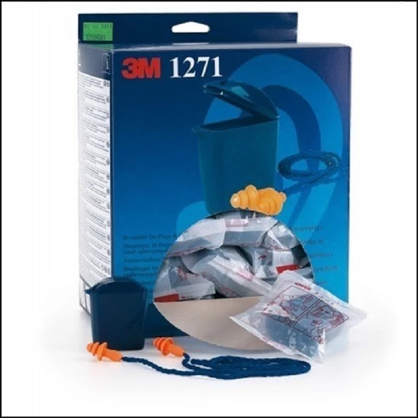 3M 1271 Kutulu Kulak Tıkacı50'Li Paket - 2